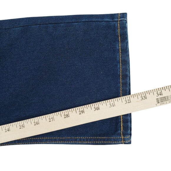 Levi's Jeans Men's 36x32 513 Slim Straight Stretch Denim Blue Dark Wash NWT - Picture 8 of 10